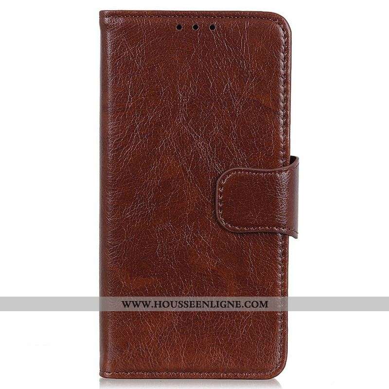 Housse Oppo Reno 7 Cuir Fendu Nappa
