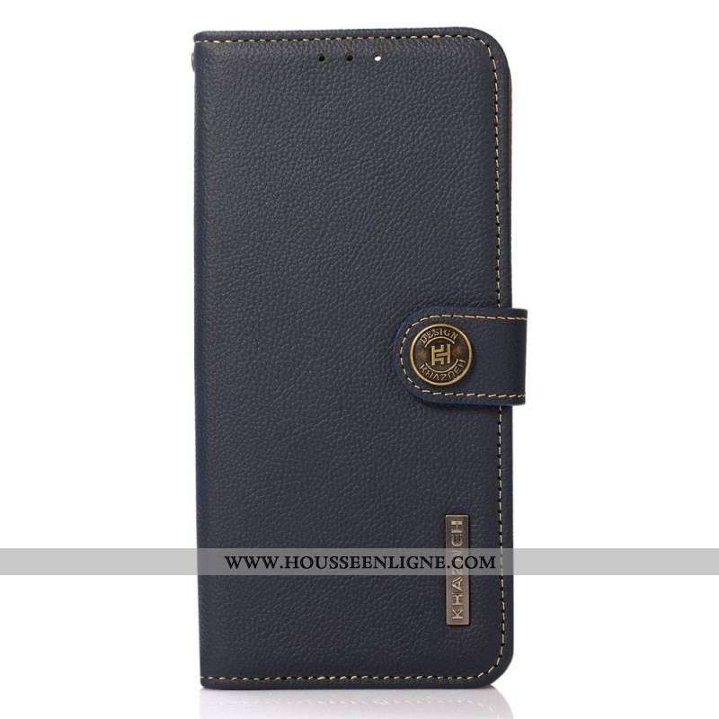 Housse Oppo Reno 7 Cuir Véritable KHAZNEH RFID