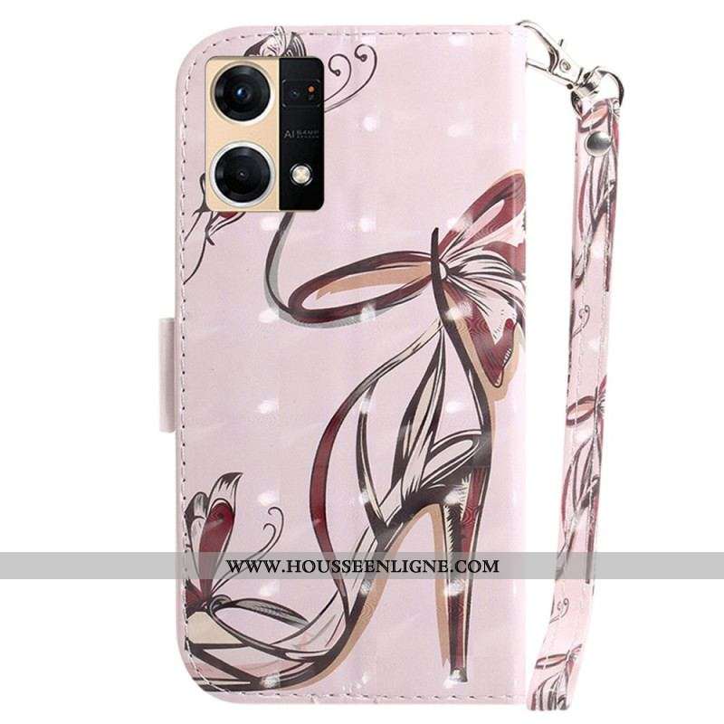Housse Oppo Reno 7 Escarpin à Lanière