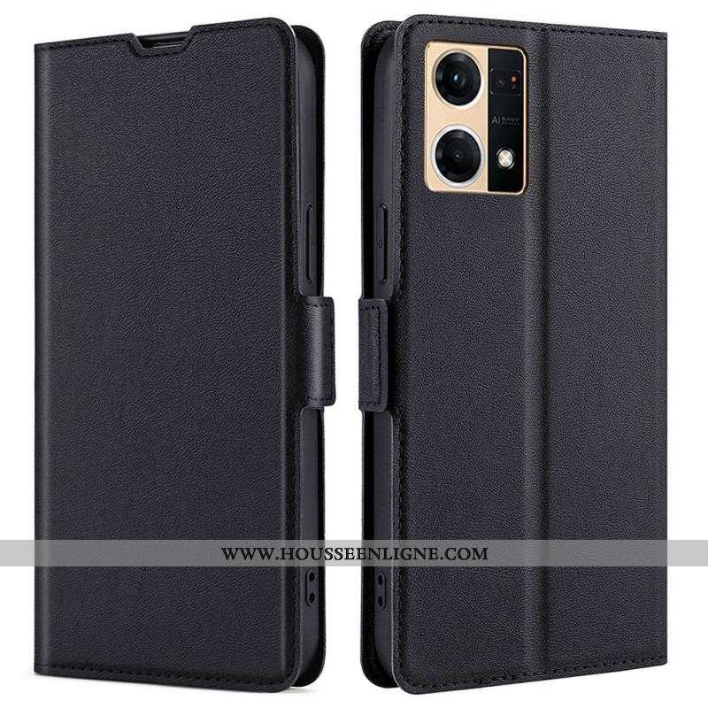 Housse Oppo Reno 7 Finesse Double Fermoir