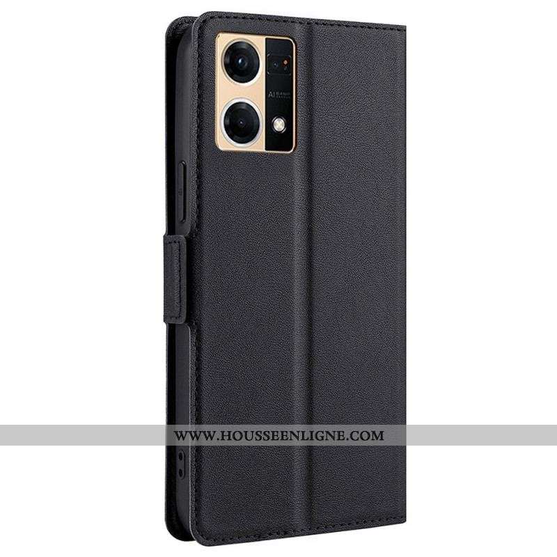 Housse Oppo Reno 7 Finesse Double Fermoir