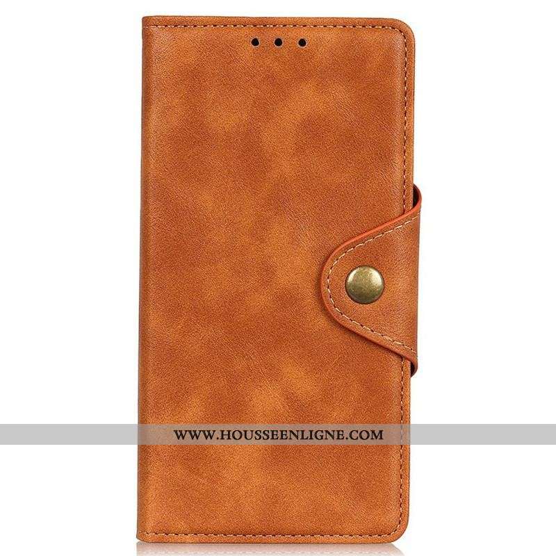 Housse Oppo Reno 7 Simili Cuir Bouton