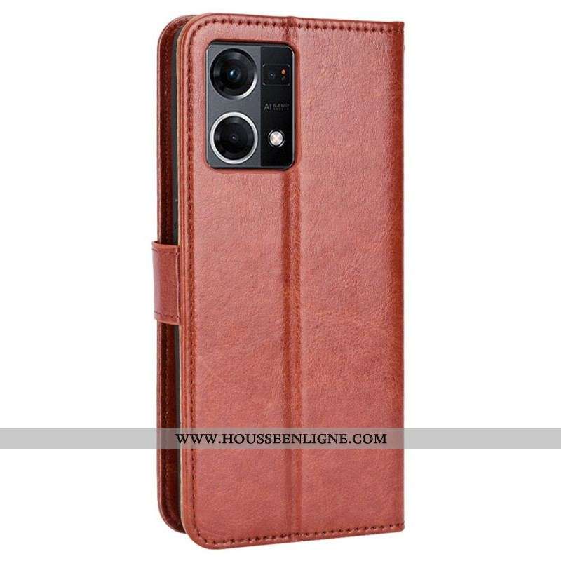Housse Oppo Reno 7 Simili Cuir Flashy