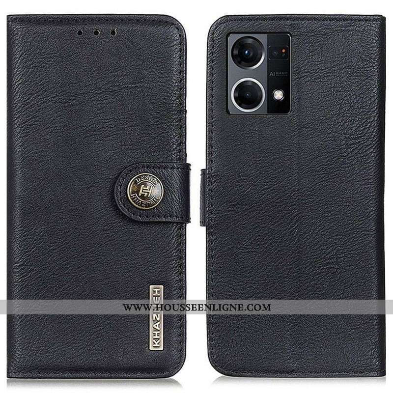 Housse Oppo Reno 7 Simili Cuir KHAZNEH