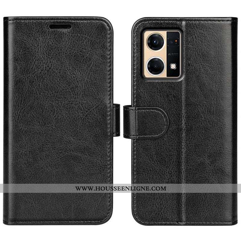Housse Oppo Reno 7 Simili Cuir Rétro