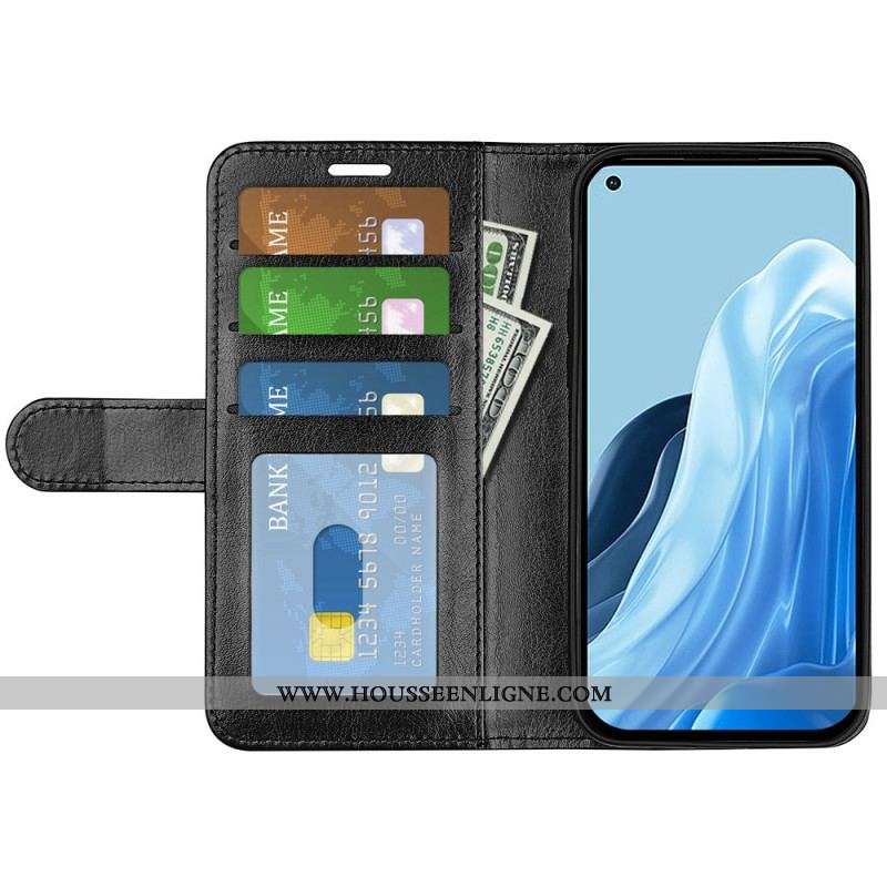 Housse Oppo Reno 7 Simili Cuir Rétro