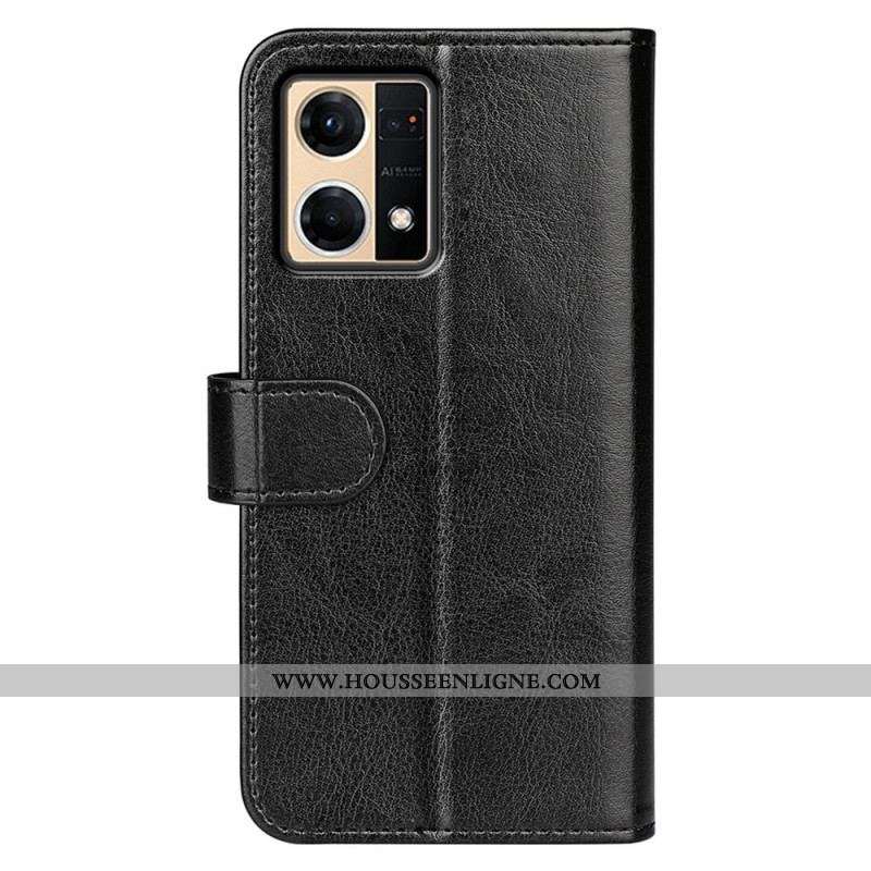 Housse Oppo Reno 7 Simili Cuir Rétro