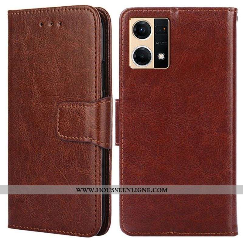 Housse Oppo Reno 7 Simili Cuir Vintage