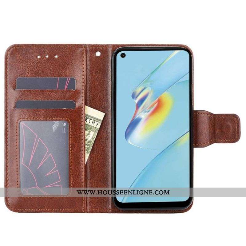 Housse Oppo Reno 7 Simili Cuir Vintage