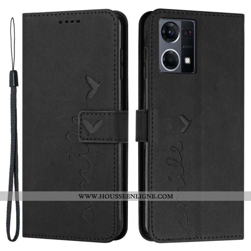 Housse Oppo Reno 7 Smile avec Lanière