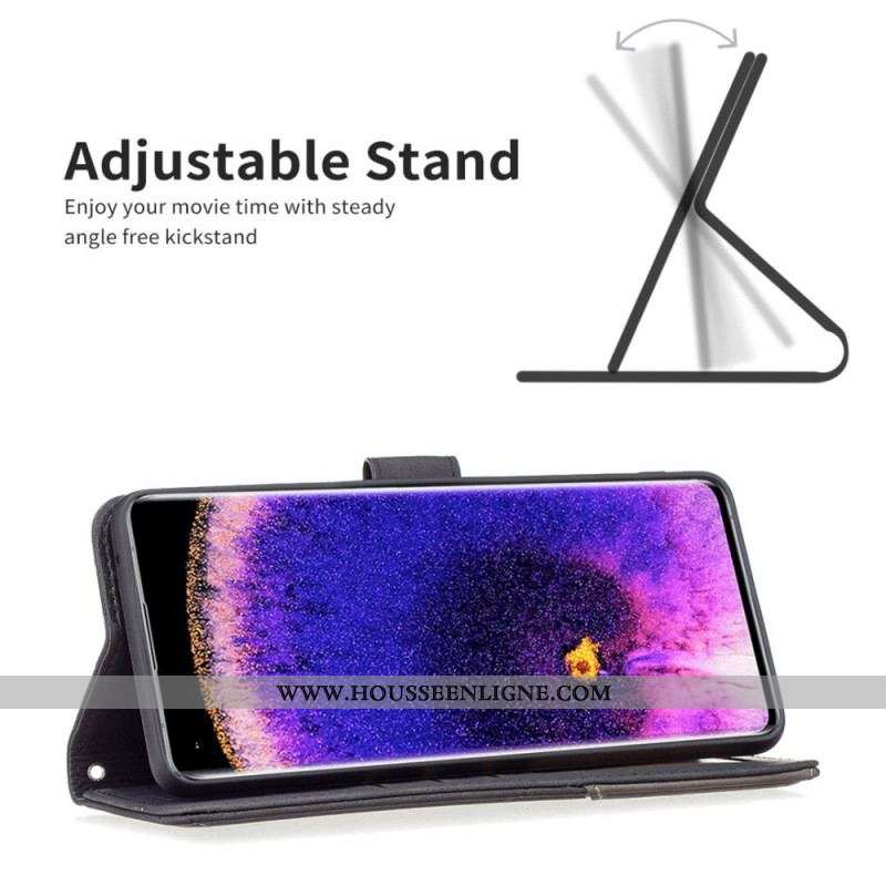 Housse Oppo Reno 7 Style Cuir BINFEN COLOR