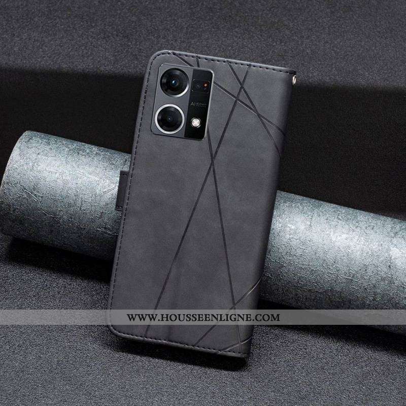 Housse Oppo Reno 7 Style Cuir BINFEN COLOR