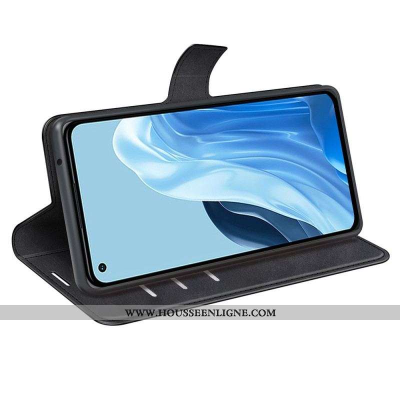 Housse Oppo Reno 7 Style Cuir Fin
