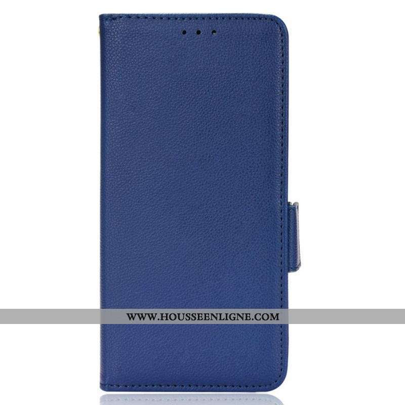 Housse Oppo Reno 7 Style Cuir Litchi Traditionnel