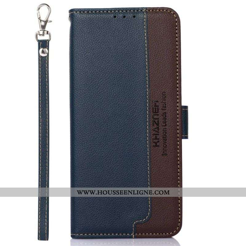 Housse Oppo Reno 7 Style Litchi RFID KHAZNEH