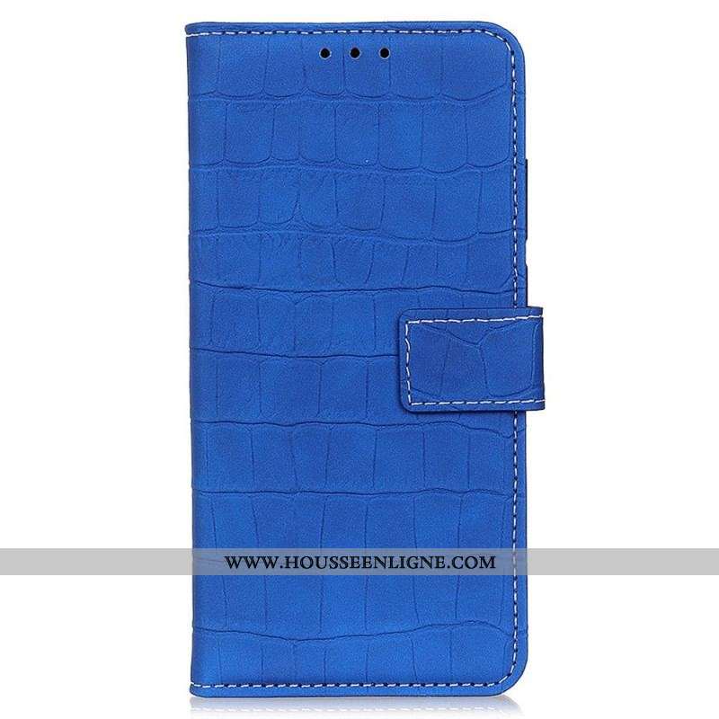 Housse Oppo Reno 7 Style Peau de Crocodile
