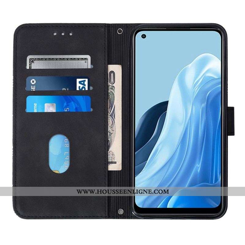 Housse Oppo Reno 7 Triangles avec Bandoulière