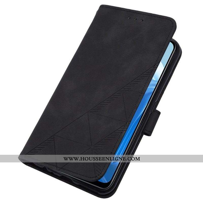 Housse Oppo Reno 7 Triangles avec Bandoulière