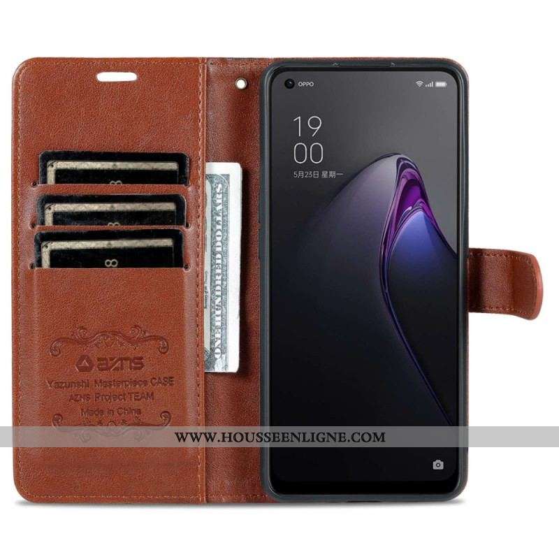 Housse Oppo Reno 8 AZNS Simili Cuir