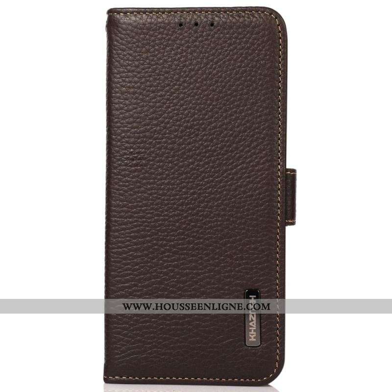 Housse Oppo Reno 8 Cuir Litchi KHAZNEH RFID