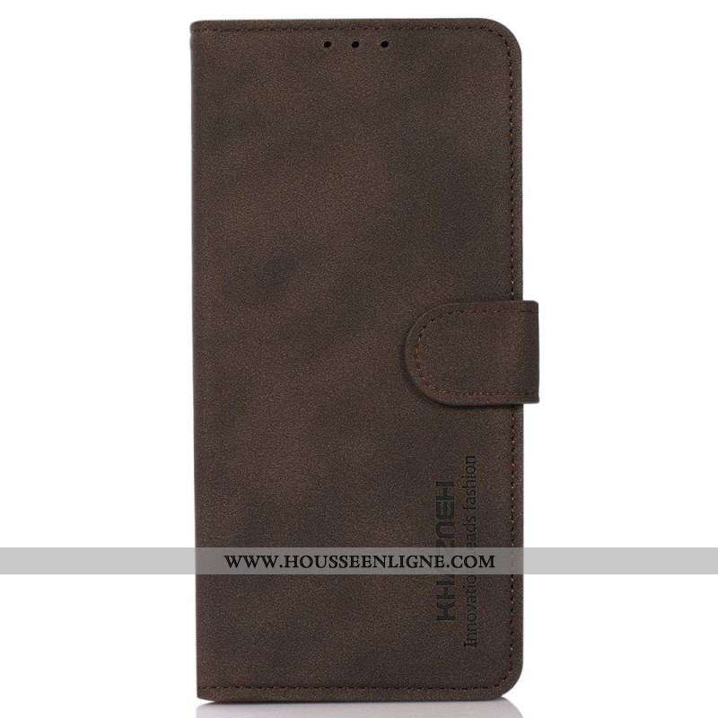 Housse Oppo Reno 8 Effet Cuir Fashion KHAZNEH