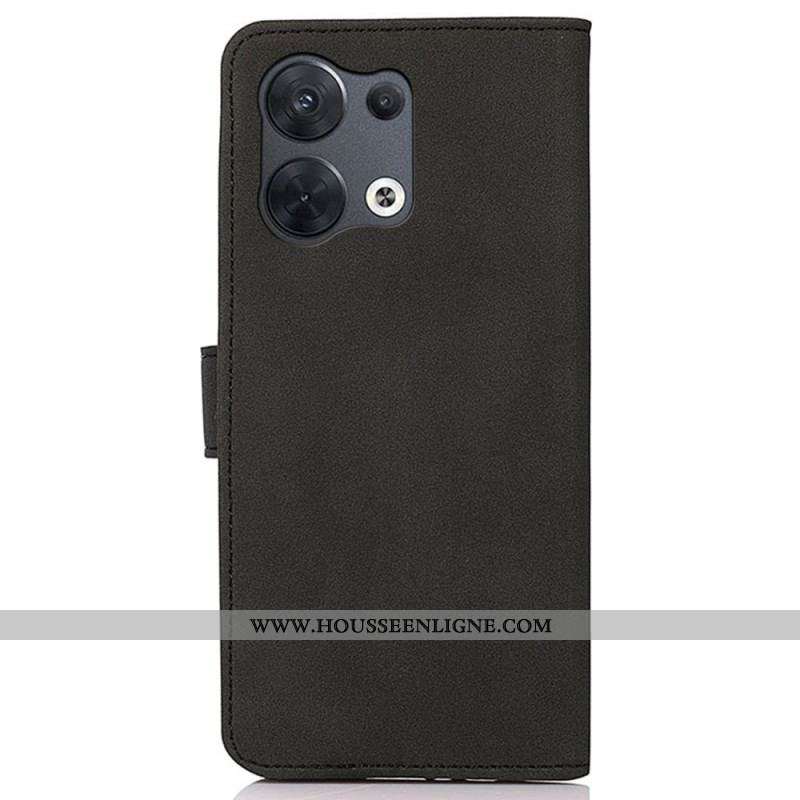 Housse Oppo Reno 8 Effet Cuir Fashion KHAZNEH