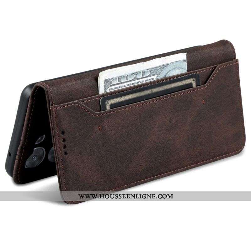 Housse Oppo Reno 8 Effet Cuir Vintage AZNS
