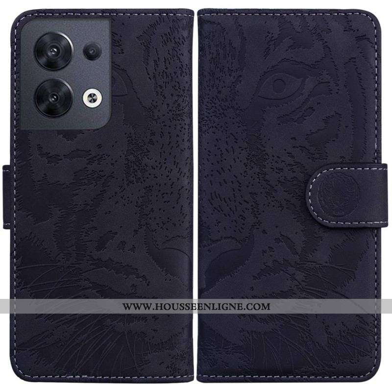 Housse Oppo Reno 8 Empreinte de Tigre