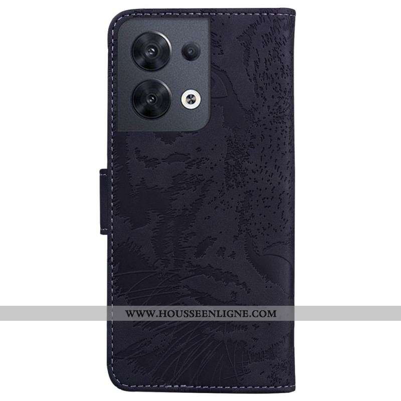 Housse Oppo Reno 8 Empreinte de Tigre