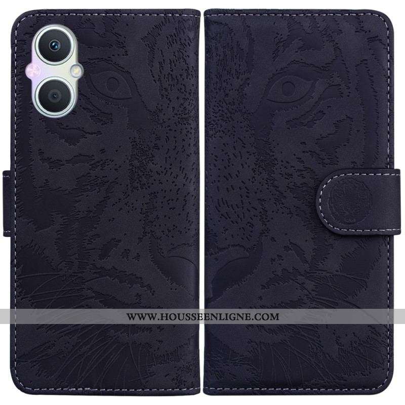 Housse Oppo Reno 8 Lite Empreinte Tigre