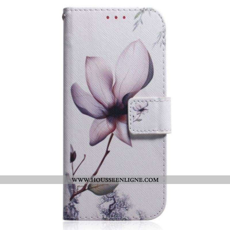 Housse Oppo Reno 8 Lite Fleur Rose