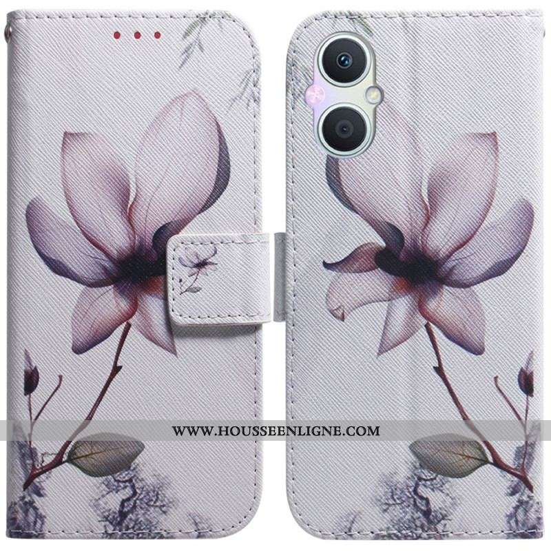Housse Oppo Reno 8 Lite Fleur Rose