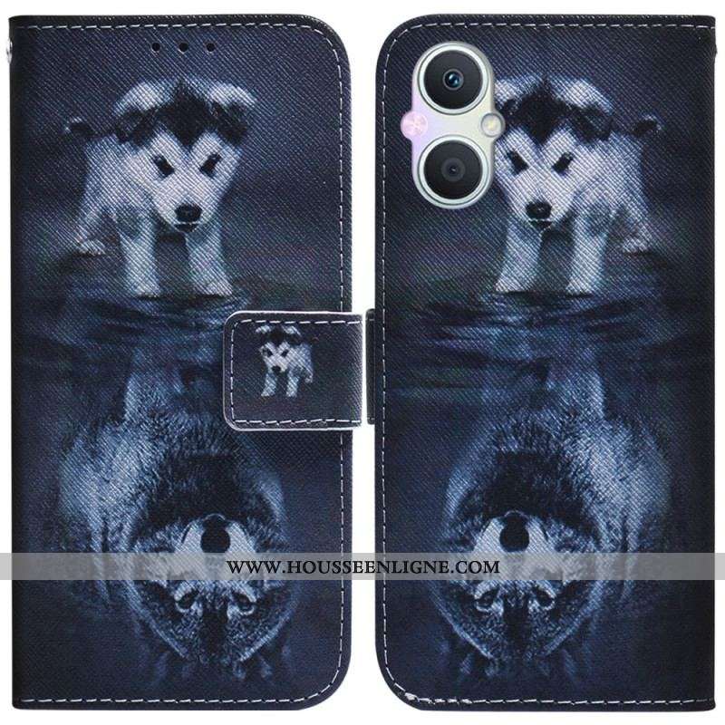 Housse Oppo Reno 8 Lite Rêve de Chiot