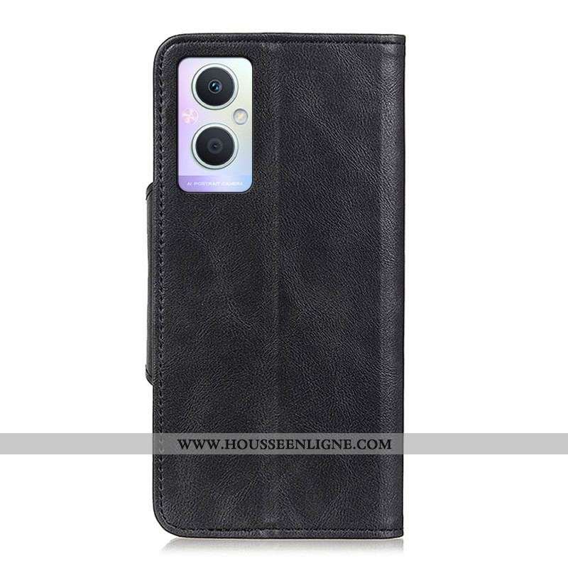 Housse Oppo Reno 8 Lite Simili Cuir Bouton