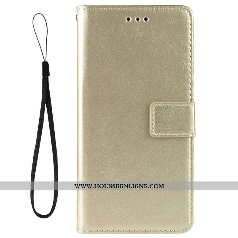 Housse Oppo Reno 8 Lite Simili cuir Flashy à Lanière