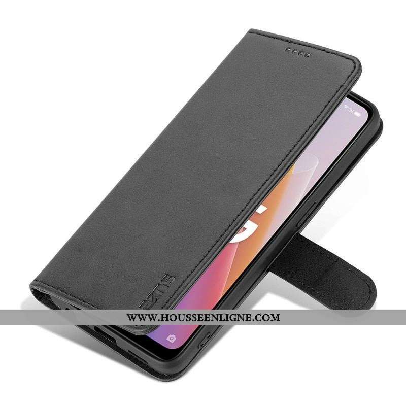 Housse Oppo Reno 8 Lite Style Cuir AZNS