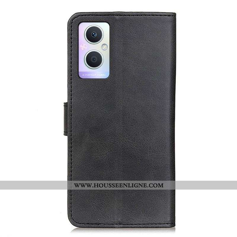 Housse Oppo Reno 8 Lite Style Cuir Mat