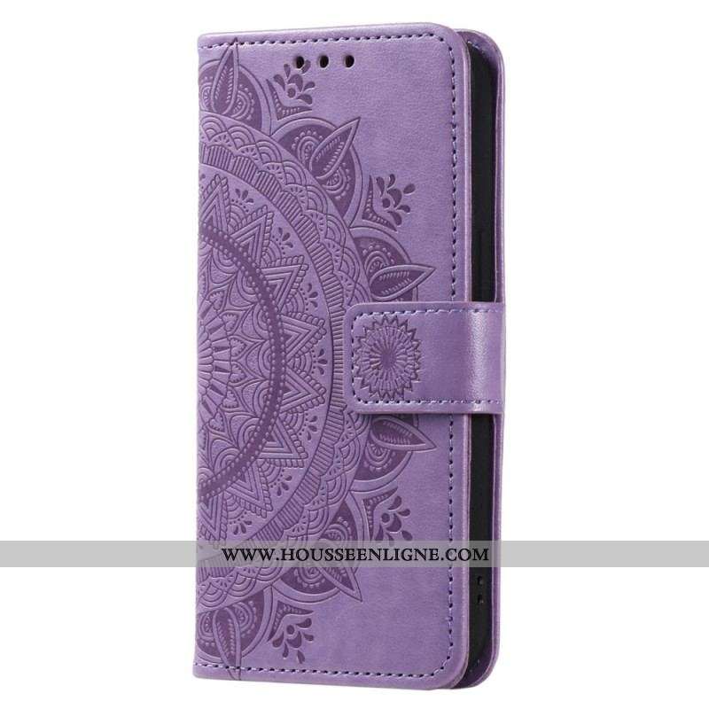 Housse Oppo Reno 8 Mandala Soleil à Lanière