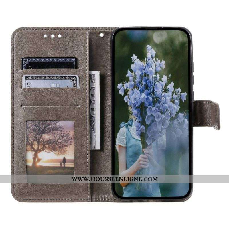 Housse Oppo Reno 8 Mandala Soleil à Lanière
