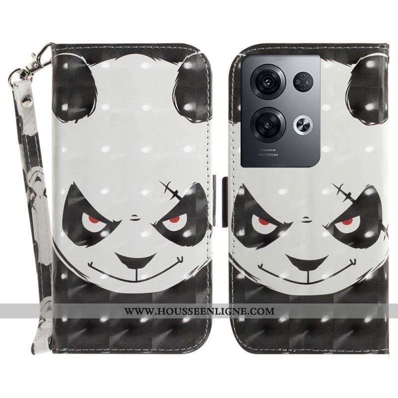 Housse Oppo Reno 8 Pro Angry Panda