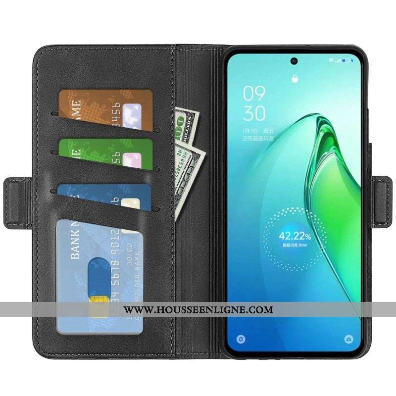 Housse Oppo Reno 8 Pro Double Fermoir