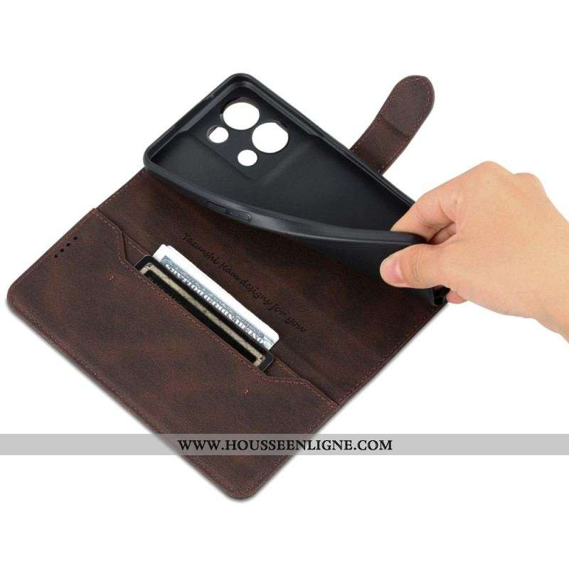 Housse Oppo Reno 8 Pro Effet Cuir Vintage AZNS
