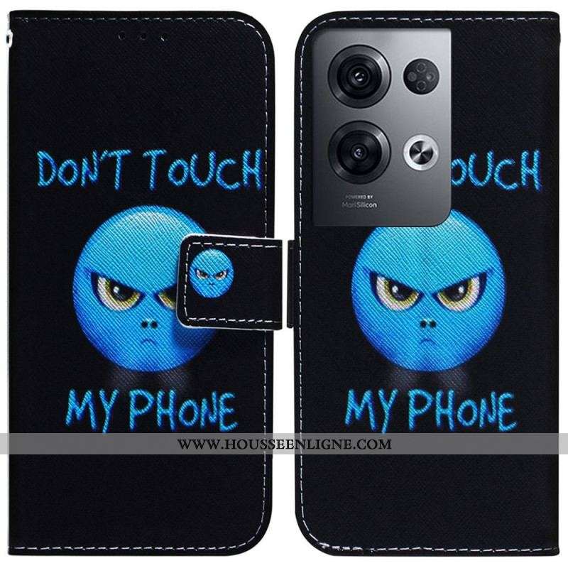 Housse Oppo Reno 8 Pro Emoji Phone à Lanière