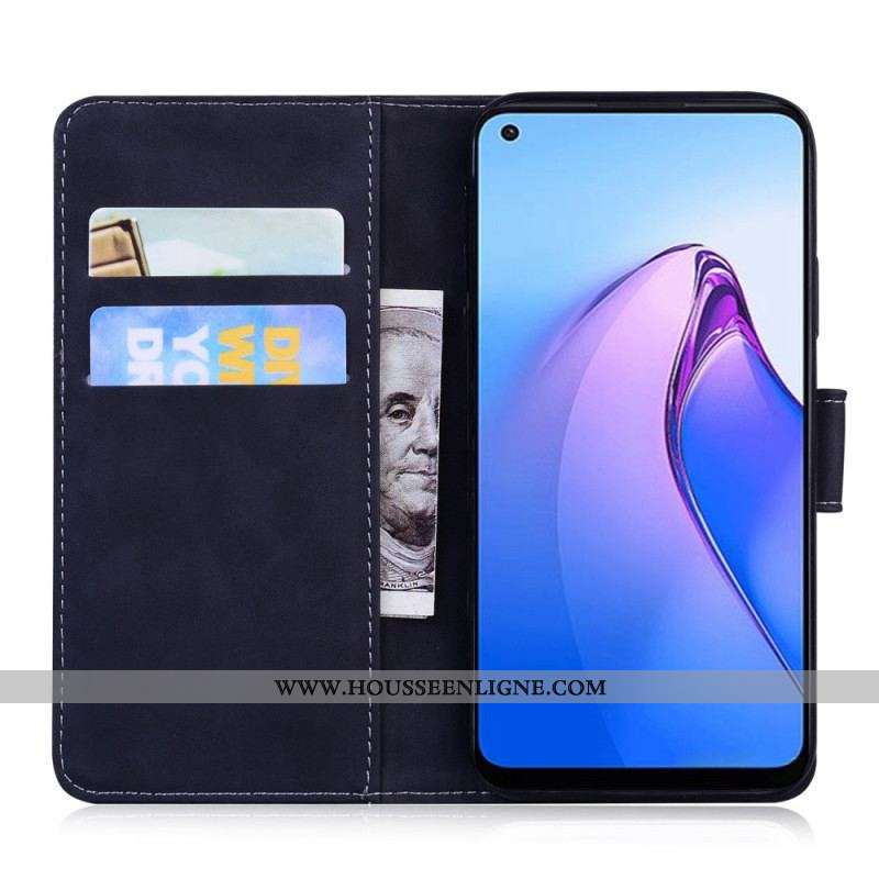 Housse Oppo Reno 8 Pro Empreinte de Tigre