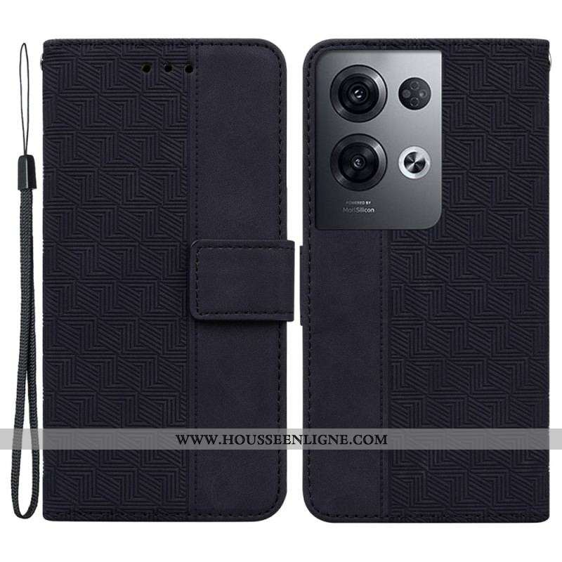 Housse Oppo Reno 8 Pro Motif à Lanière