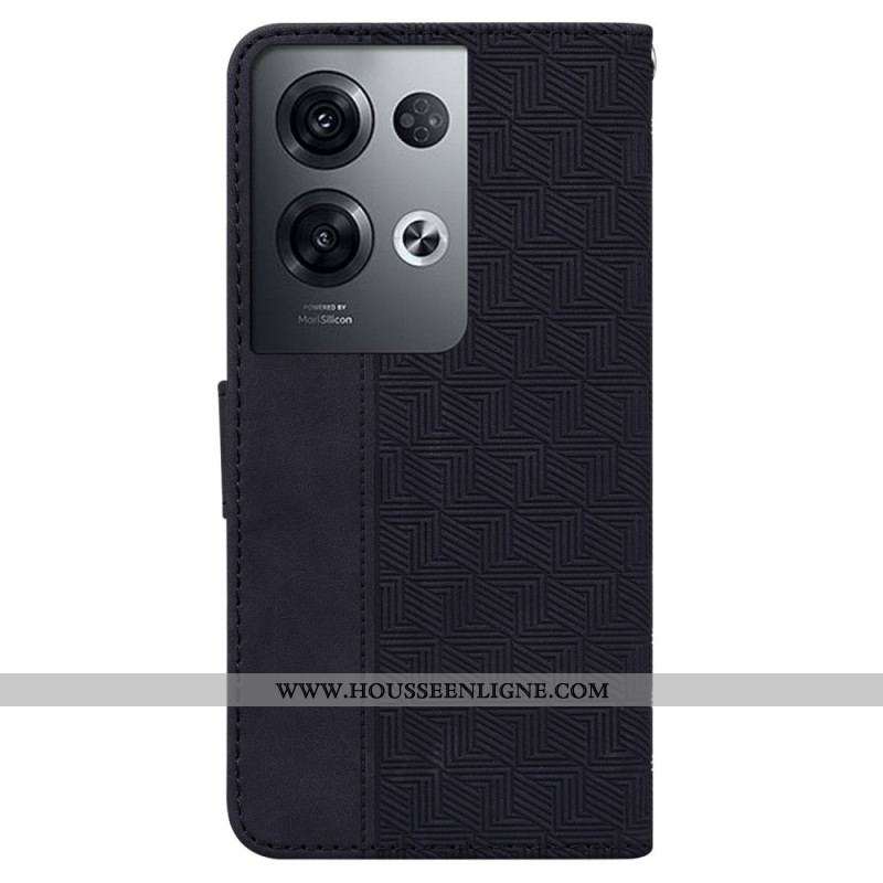 Housse Oppo Reno 8 Pro Motif à Lanière