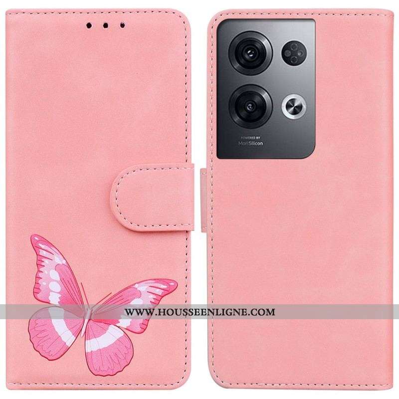 Housse Oppo Reno 8 Pro Papillon