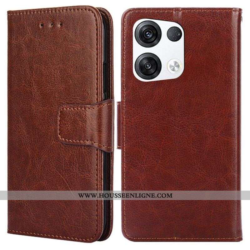 Housse Oppo Reno 8 Pro Simili Cuir Rétro