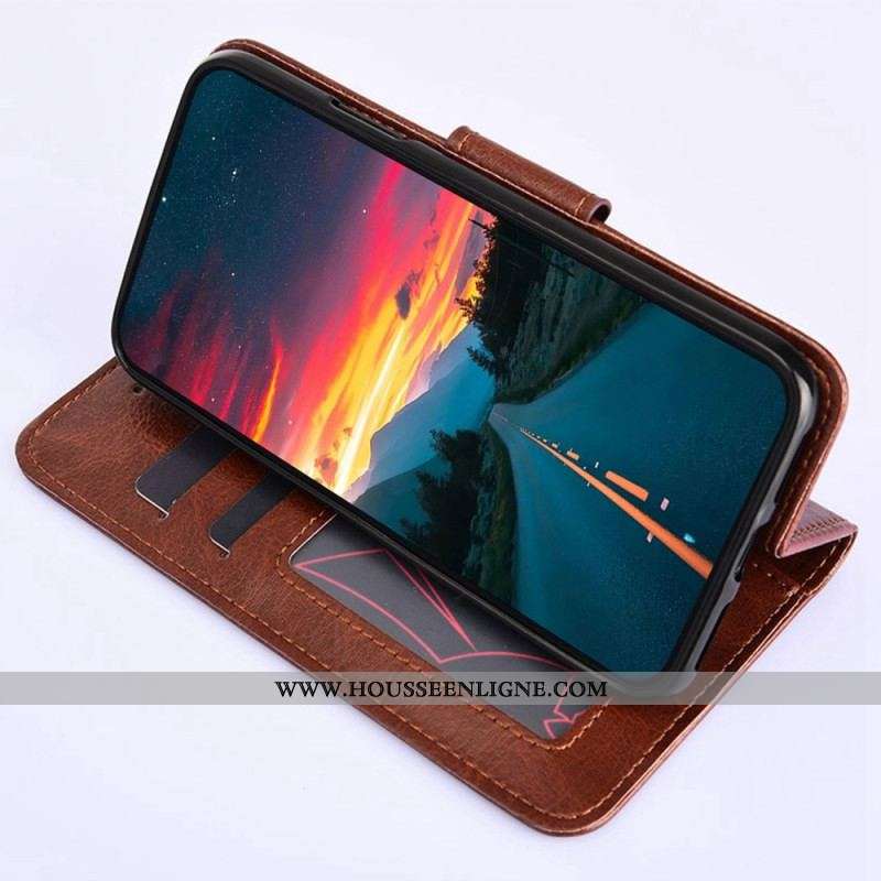 Housse Oppo Reno 8 Pro Simili Cuir Rétro