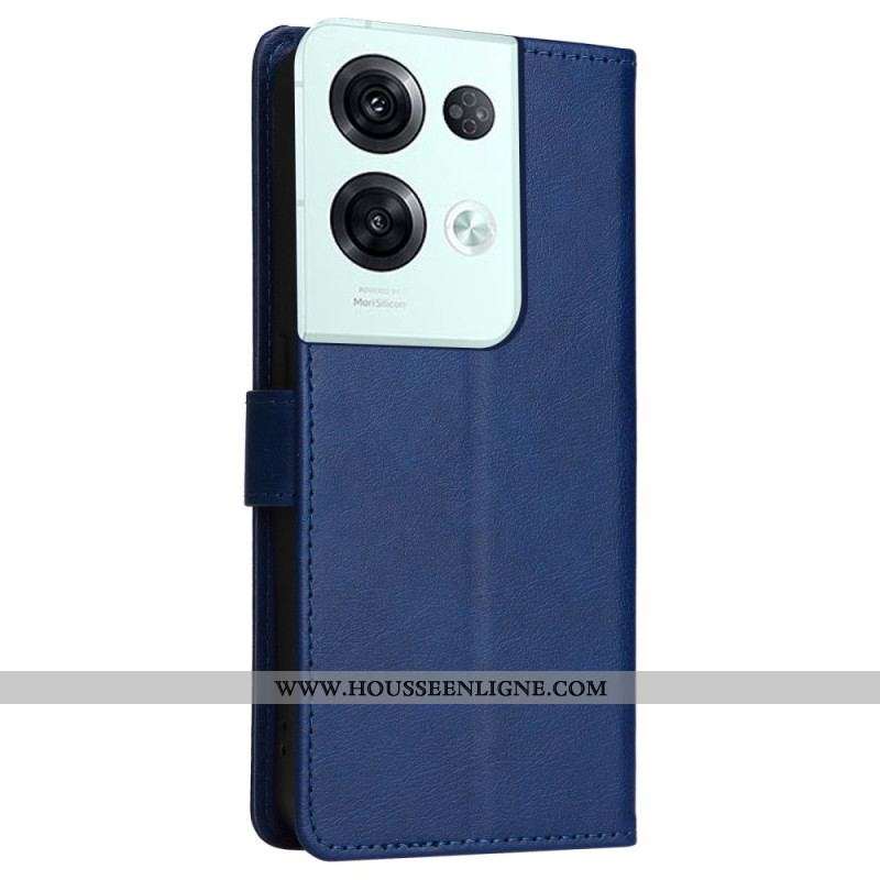 Housse Oppo Reno 8 Pro Unie à Lanière